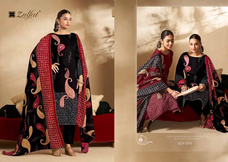 Sangini Vol 5 By Zulfat Printed Jam Cotton Dress Material Wholesalers In Delhi